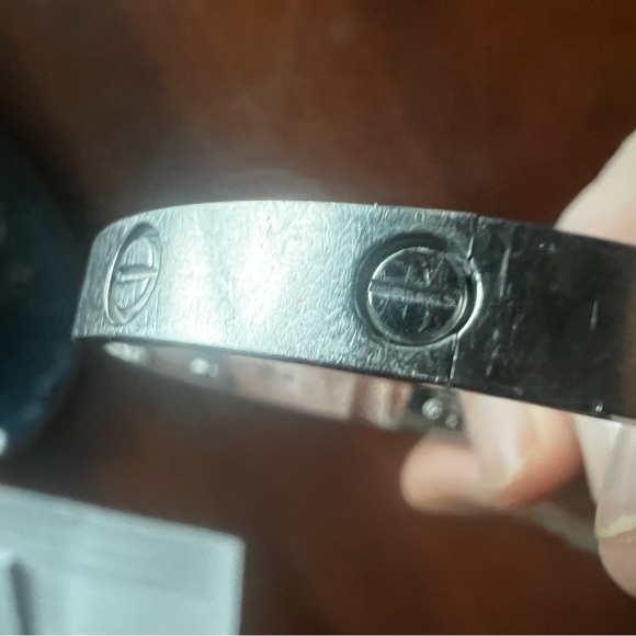 Cartier Love Bracelet in White Gold Coloring - Picture 7 of 7